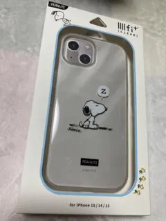 イーフィット クリア iPhone15 / 14 / 13 ケース スヌーピー