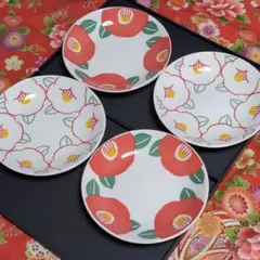 平皿 小皿 寿椿 陶器 和風 おばんざい ハレノヒ 正月 2種 4枚セット