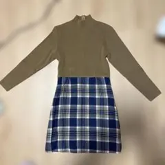 美品YORKLAND ニットワンピース　カーディガン セット