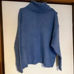 GRL タートルネックスリットニットトップス F