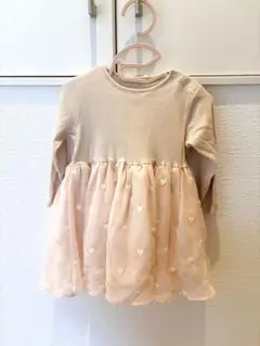 10mois ハートの刺繍のシフォンが可愛いワンピースのサムネイル