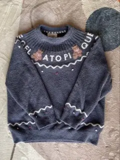 Gelato Pique クマ刺繍 フリースルームウェア