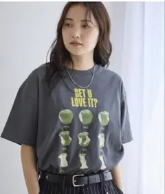 PBLIM tシャツ 「UNISEX」ラインアップルTシャツ レディース