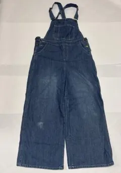 【Lutique】ワイドデニムサロペット オーバーオール Lサイズ