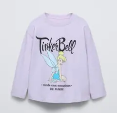 ZARA ベビー 新品 ティンカーベル ロンTシャツ 116 ディズニートップス