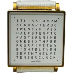 【新品】希少品 QLOCKTWO W クロックツー ローズゴールド 腕時計 レアQLOCKTWO W クロックツーローズゴールド腕時計ドイツ製