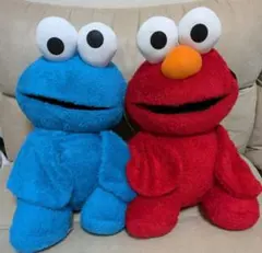 パペット　エルモ　クッキーモンスター　セサミストリート　人形　ぬいぐるみ