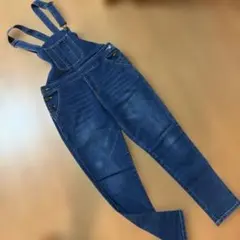 デニムブルー サロペット　M