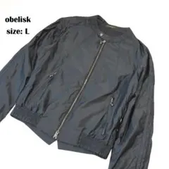 【希少】Y2K obelisk オベリスク　シングルライダースジャケット　L