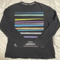 Paul Smithストライプ柄 長袖カットソー 黒のサムネイル