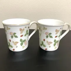 WEDGWOOD ワイルドストロベリー マグカップ 2個セット