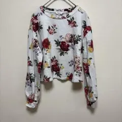 美品】BEARDSLEY 花柄 長袖 ブラウス 袖シャーリング F - メルカリ