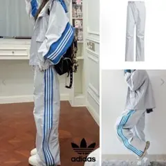 日本未発売モデルM⭐️新品 adidas ダンスウーブンパンツ リボン