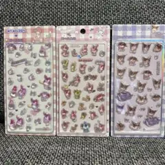 サンリオ　キャラクター　立体シール　3枚セット　正規品