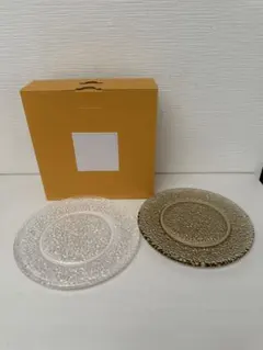 スガハラ　キサラ　ガラスプレート15cm　丸皿　2枚セットのサムネイル