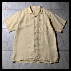 00s OLD GAP リネン オープンカラー 半袖シャツ ヴィンテージ - メルカリ