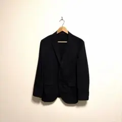 UNIQLO 感動ジャケット　ウルトラライト・コットンライク　ブラック　黒　M