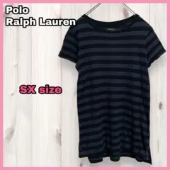 ポロラルフローレン ボーダー 半袖 Tシャツ ポニー ワンポイント刺繍ロゴ