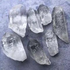 【大きめ！艶々！最強パワー】希少　トマスゴンサガ水晶　原石　セット60