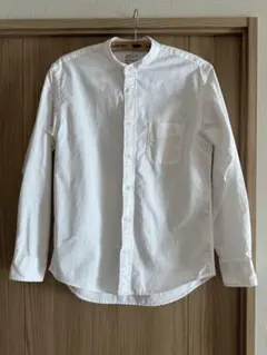 無印 ホワイト ボタンダウンシャツ