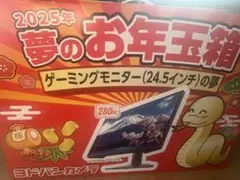 ヨドバシカメラ 夢のお年玉箱2025 ゲーミングモニター（24.5インチ）の夢 ヨドバシカメラ 2025年 夢のお年玉箱 ゲーミングモニター24.5