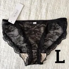 新品 tu-hacci ツーハッチ 総レースショーツ sexy 黒レースショーツ