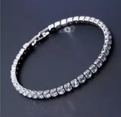 ✨即日発送✨シルバー クリスタル テニスブレスレット