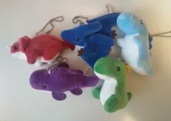 qualia ガチャ　恐竜のぬいぐるみ２　5種類