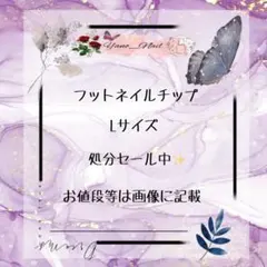 フットネイルチップ　L　処分セール中 フットネイルチップ L 処分セール中 - メルカリ