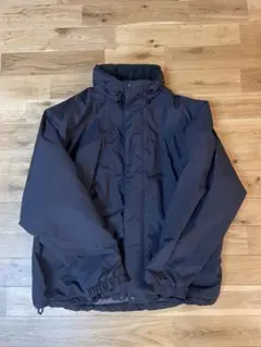 Lands' End 黒 ナイロンフリースジャケット　Lサイズ