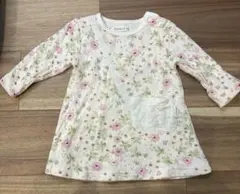 バースデイ　CONOCO 花柄　コットン　長袖　シャツ 80㌢