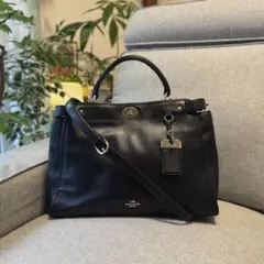COACH コーチ グラマシー サッチェル ハンドバッグ 2WAY ショルダー