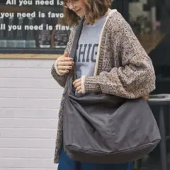 MONO-MART LADY'S ビッグキャンバスショルダーバッグ