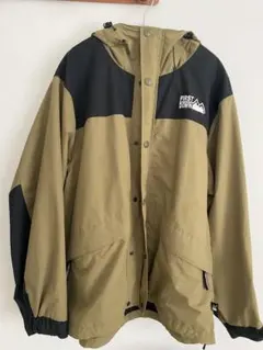 FIRST DOWN マウンテンパーカー Lサイズ ベージュ/ブラック