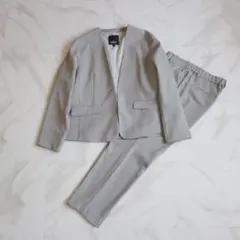 エイチケーワークスロンドン ノーカラー パンツ スーツ セットアップ エイチケーワークスロンドン ノーカラー パンツ スーツ セットアップ