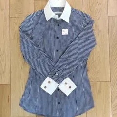 BAGUTTAストライプ クレリックシャツ 長袖のサムネイル