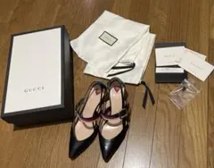 グッチGUCCI バンブーヒールストラップパンプス国内正規店購入のサムネイル