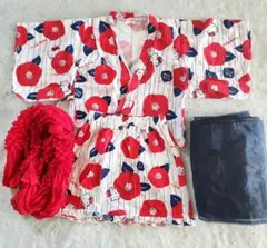 【帯2本付き⭐１１０cm】ハローキティセパレート浴衣