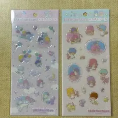 サンリオ リトルツインスターズ キキララ キラぷくシール　2枚セット