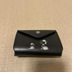 【送料無料】スヌーピー黒ミニ財布小銭入れ