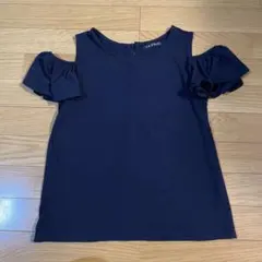 INGNI ネイビー オフショルダー シャツ　Mサイズ