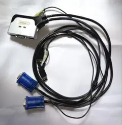 中古 ELECOM KVM-KU USB2ポート PC切替器