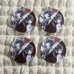 【匿名配送】鬼滅の刃 キャラレザーチャーム 胡蝶しのぶ 栗花落カナヲ 4点