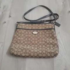 COACH ベージュ ショルダーバッグ