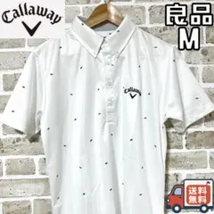 【早い者勝ち‼️】キャロウェイ メンズ 半袖 ポロシャツ M ホワイト系 白系
