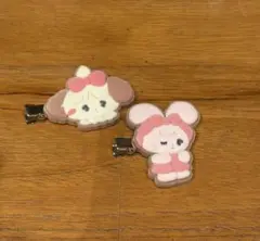 mikko characters フロッキーヘアクリップ　キャミーB、スフレA