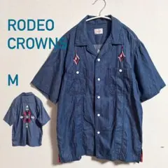 RODEO CROWNS⭐︎半袖デニムシャツ⭐︎刺繍クラウンのサムネイル