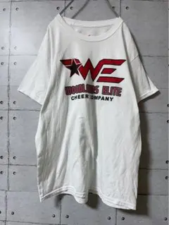 ア*ロ様 ヘインズ 企業 プリント Tシャツ M ホワイト 海外古着