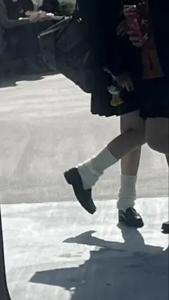 ホワイト リブ編み アームウォーマー