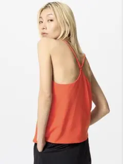 UNIQLO クレープジャージーブラキャミソール XL 14 Red